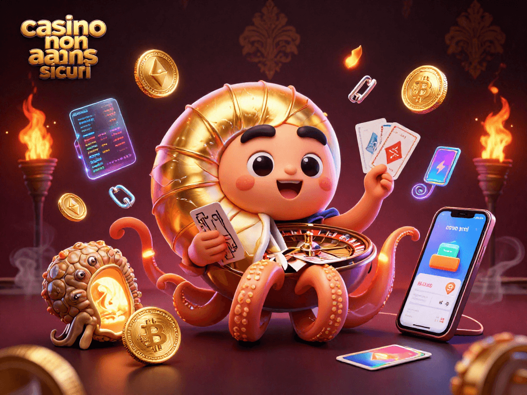 Giocando nei casino non aams sicuri, il nautilo d'oro mostra le carte e criptovalute brillanti.