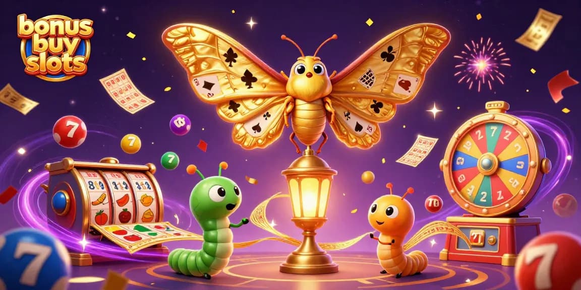 Engage with thrilling bonus buy slots at an enchanting casino scene exhibited through vibrant imagery.