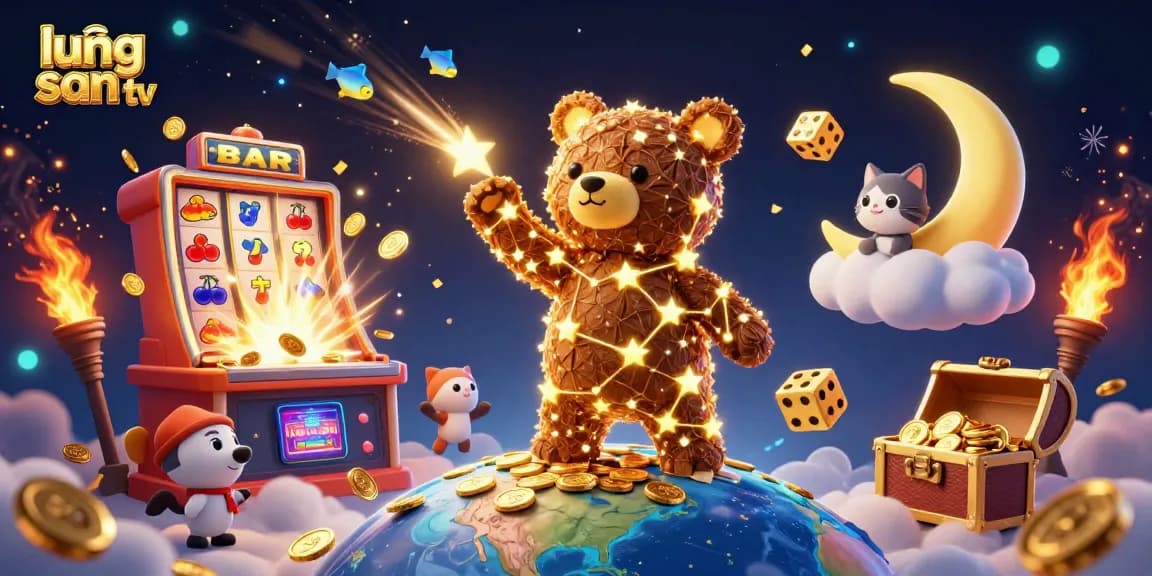 Experience the excitement of lương sơn tv with vibrant 3D casino illustration showcasing dynamic gaming action.
