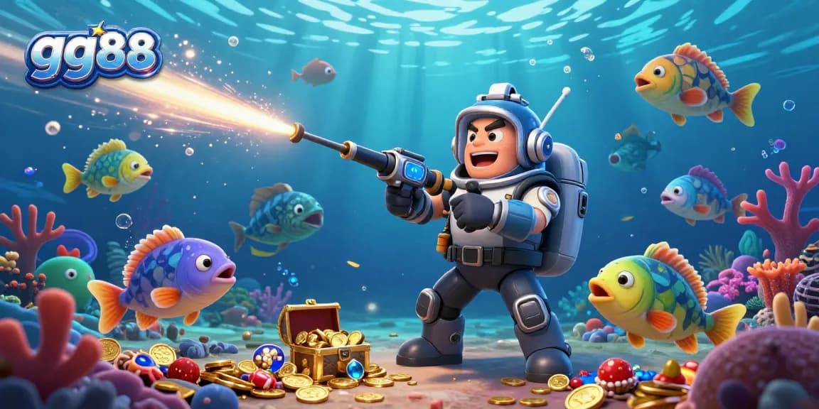 Experience thrilling fish shooting gameplay at gg88 with vibrant underwater elements and engaging characters.