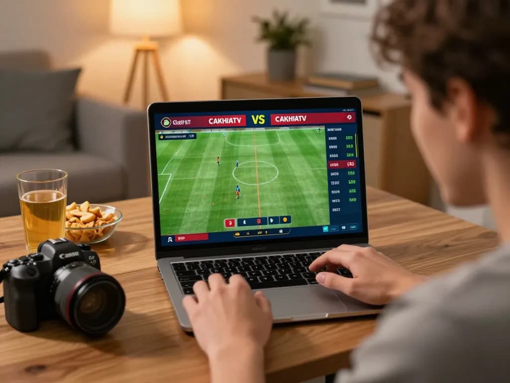 Betting on CAKHIATV during a live football match with real-time odds and excitement.
