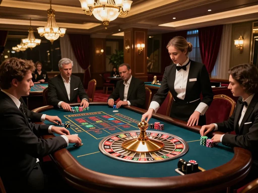 Players observing the roulette wheel action at UK88 com casino, hoping for winning bets.
