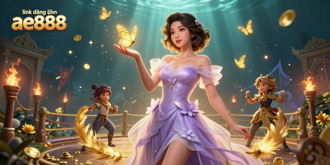 Experience the thrill of gaming with link đăng nhập ae888 in this dynamic casino illustration