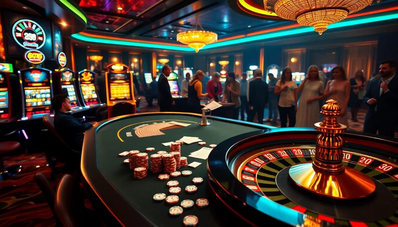 Players enjoying a thrilling game at 888NEW's luxurious casino table.