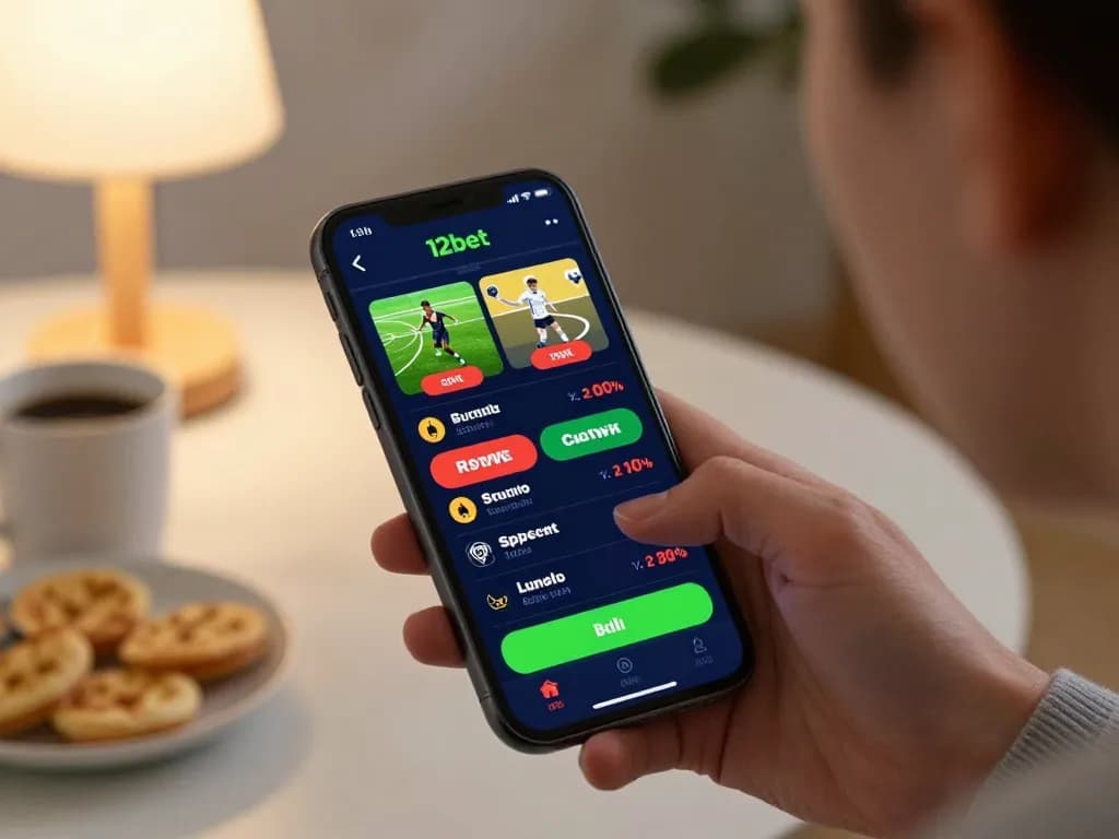 Tham gia ứng dụng di động 12bet để cược trực tiếp trên thể thao trong một không gian ấm cúng tại nhà