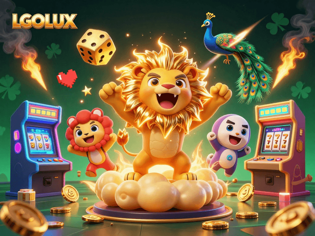 Spin the reels with LGOLUX, where vibrant casino elements enhance thrilling gaming experiences.
