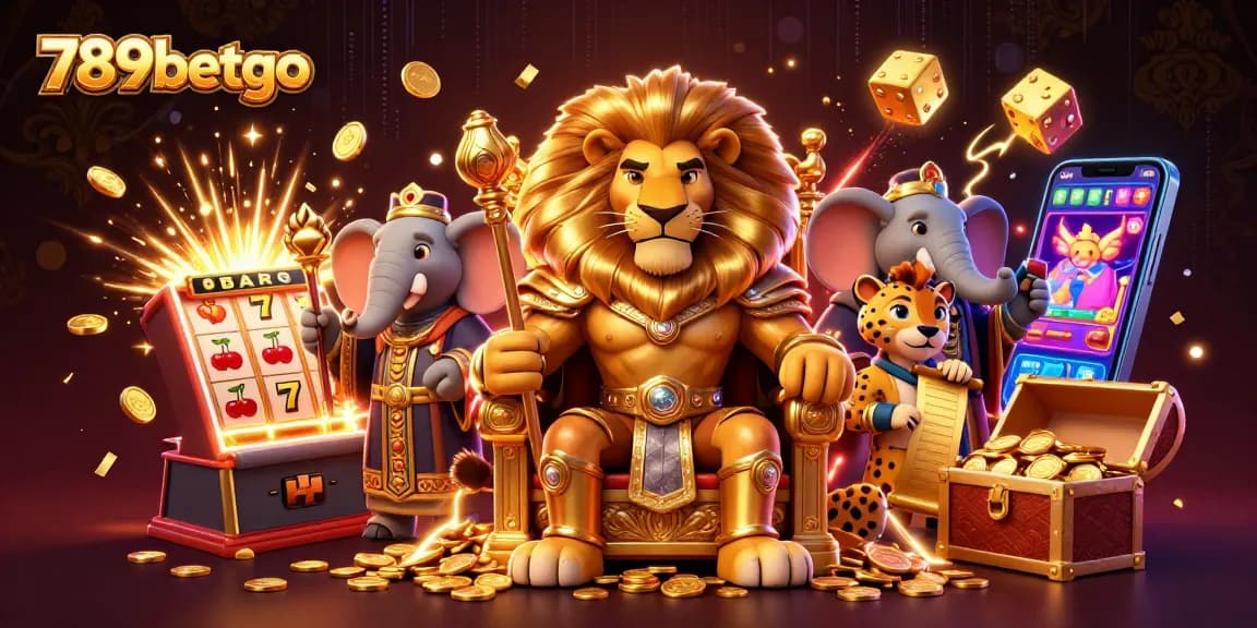 Experience thrilling action at 789betgo with our dynamic jackpot explosion and royal themes in a stunning illustration.