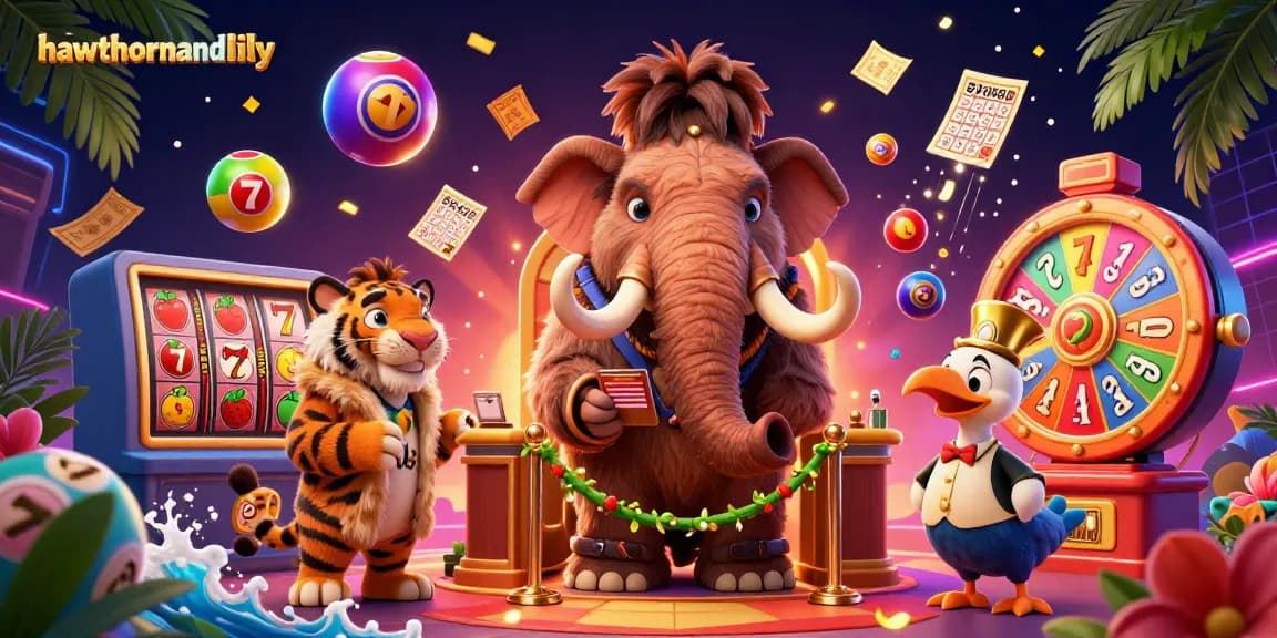 Experience thrilling slots at hawthornandlily with vibrant game elements and energetic casino atmosphere.