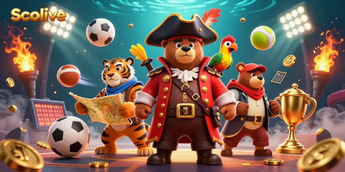 Socolive presents thrilling sports betting action with engaging characters and sports elements.