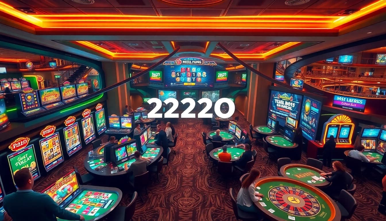 Immersive 222O online gaming experience with engaging slots and live dealers.