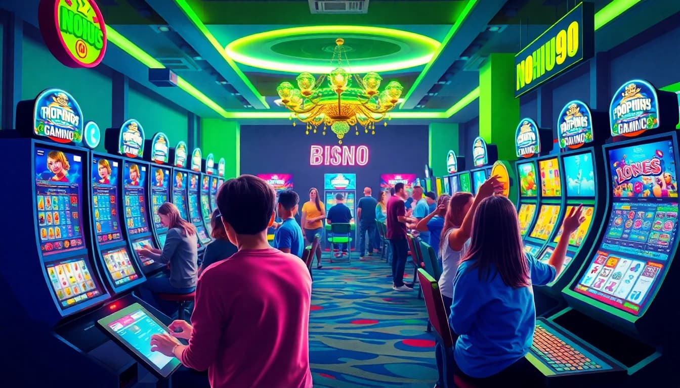 Players enjoying NOHU90's engaging online gaming platform with vibrant game displays.