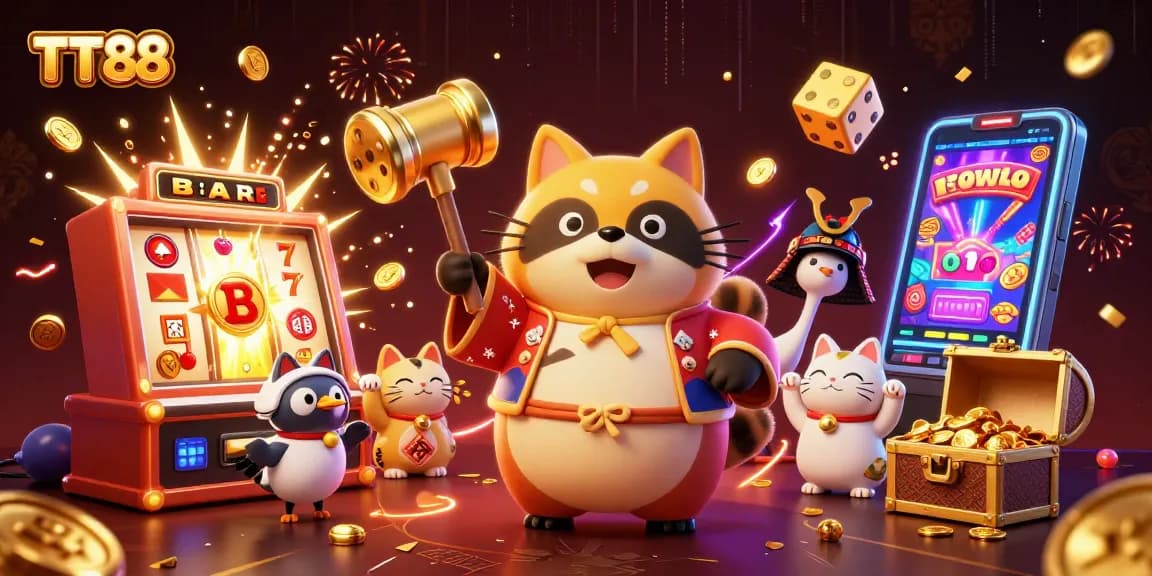 Win big at TT88 with exciting slot adventures featuring cheerful characters and jackpots.