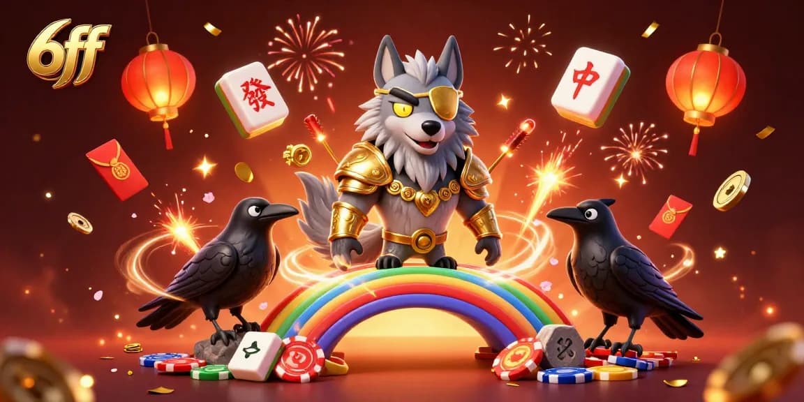 Experience 6ff's vibrant casino world with an epic Norse mythology theme in this captivating illustration.