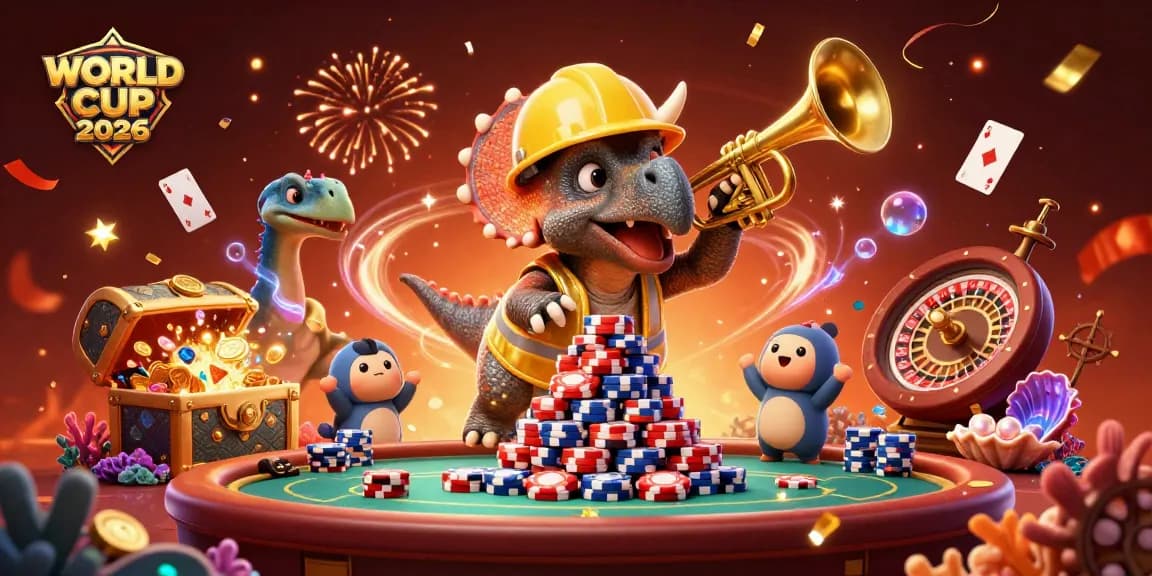 Betting on the excitement of WORLD CUP 2026 with a vibrant 3D celebration scene