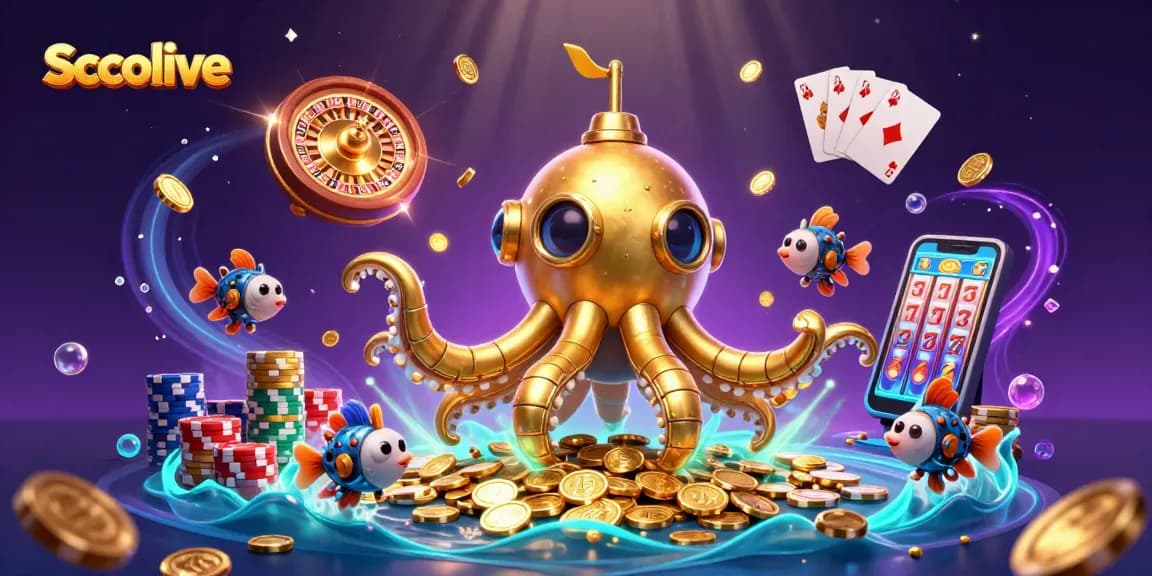 Socolive offers an exciting and engaging platform for sports betting, featuring a lively underwater scene.