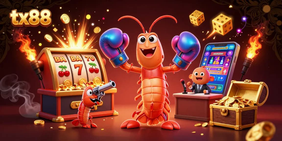 Experience high-stakes fun with tx88 as the mantis shrimp delivers the casino jackpot!