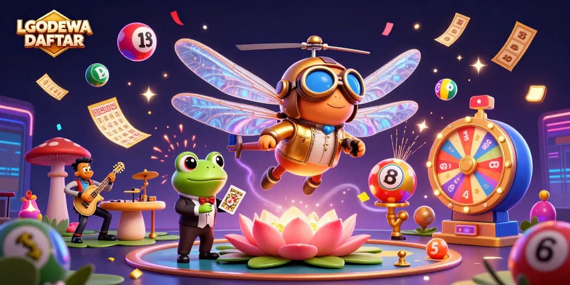 Experience the excitement of LGODEWA DAFTAR with vibrant casino elements and engaging game visuals.