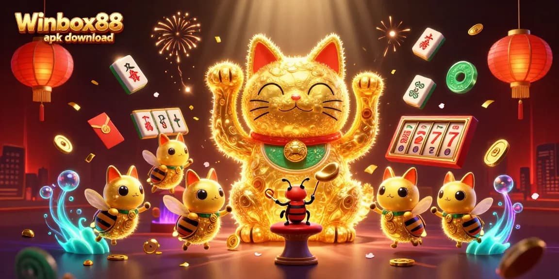Experience the excitement with Winbox88 apk download, showcasing a vibrant casino world.