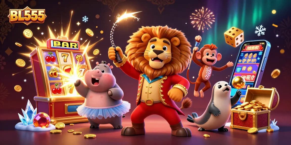 Experience the thrill at BL555 with immersive casino games and vibrant characters.