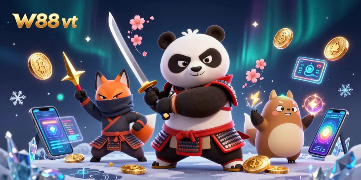 Tìm hiểu dịch vụ cá cược hấp dẫn tại w88 vt với hình ảnh sống động của các nhân vật hoạt hình đáng yêu.