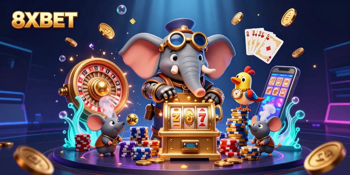 Spin and win with 8XBET's exciting 3D slot machine adventure!