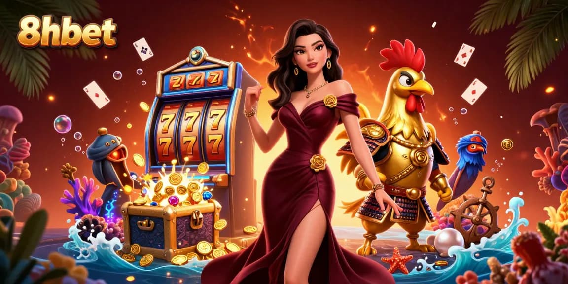 Experience thrilling jackpots with 8xbet's dynamic gaming scene featuring a glamorous duo.