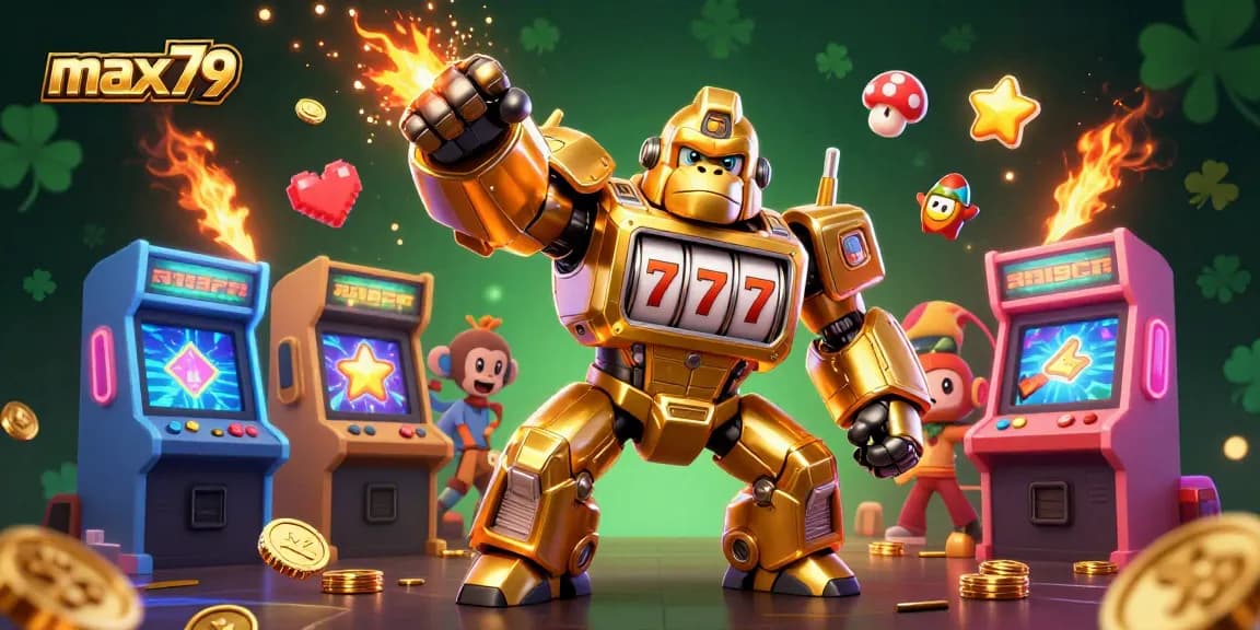 Experience thrilling gameplay with max79 in a vibrant 3D casino world featuring dynamic characters.