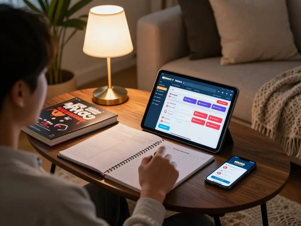 hướng dẫn mm88 for online betting strategy on tablet in cozy home setting