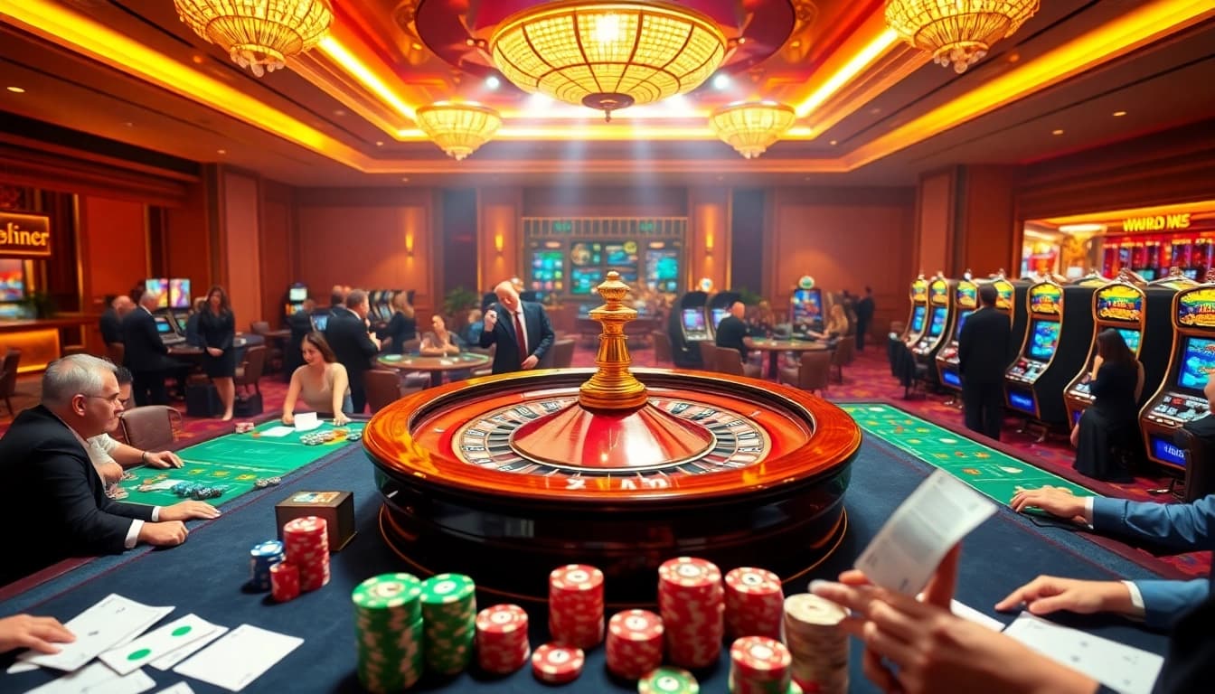 Experience the thrill of winning at LuckyWin with vibrant casino games and elegant players.