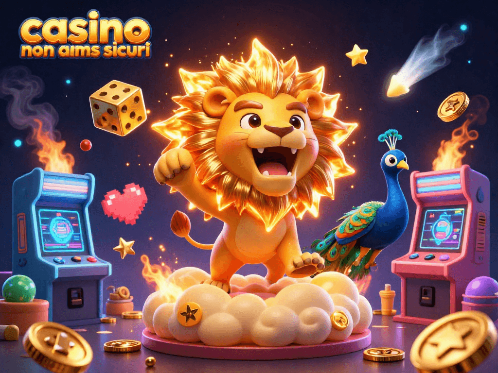 Scopri le emozioni dei casinò non AAMS sicuri con un leone solare e divertenti giochi arcade.