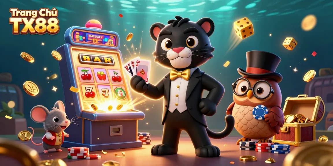 Engage with the exciting world of Trang Chủ TX88 as you play slots and win big in a vibrant casino setting.