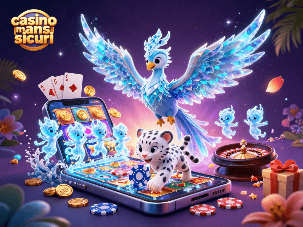 Gioca nei migliori casino non aams sicuri con un'illustrazione 3D vivace e affascinante.