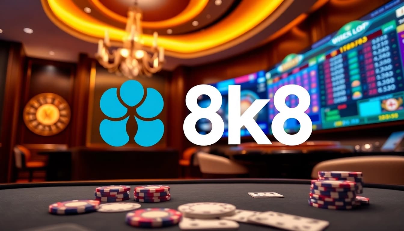 Experience the thrill of gambling at 8k8 with vibrant online casino tables and games.