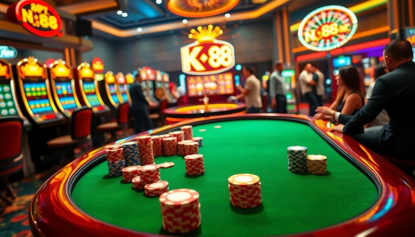 Experience the thrill of NK 88 with vibrant slots, poker tables, and casino excitement.