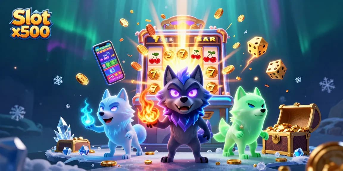 Experience the thrilling Slot x500 with a dynamic jackpot scene and captivating characters.