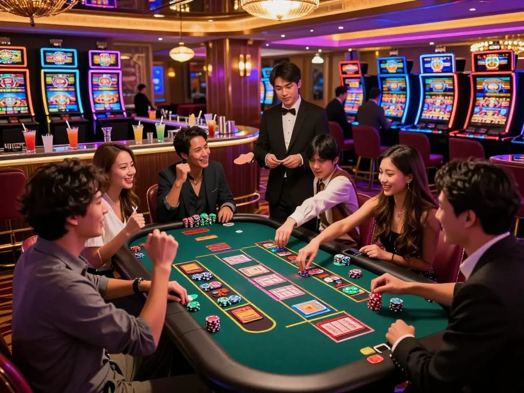 Exciting casino hong kong scene with players enjoying vibrant gaming atmosphere.