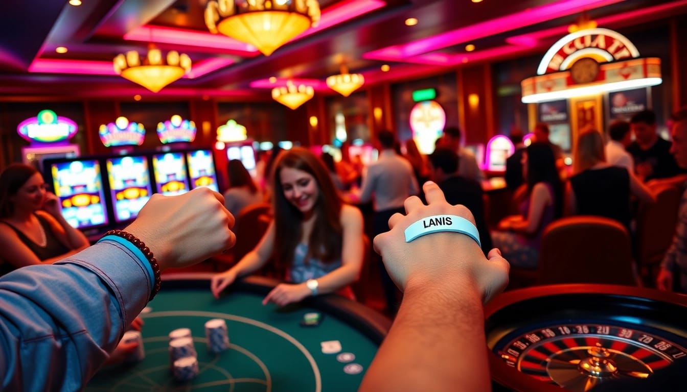 Personalizuotos apyrankes enhance user experience at the casino with excitement and luxury.
