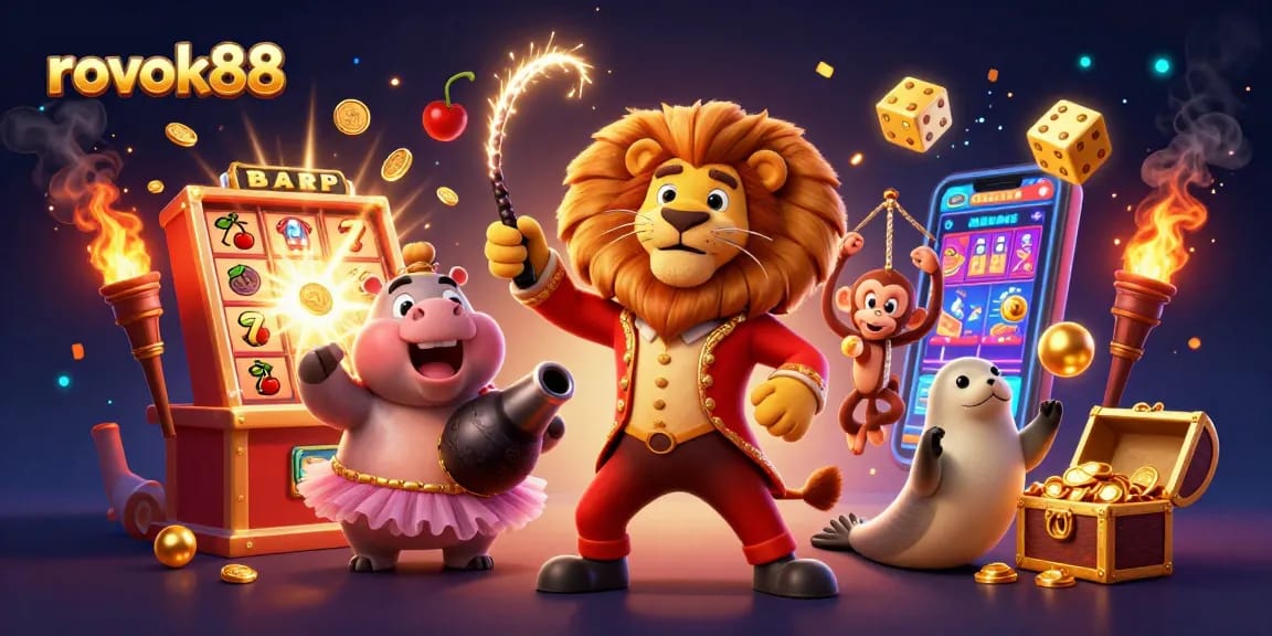 Experience the thrill of rokok88 with captivating 3D casino characters and exciting gaming elements.