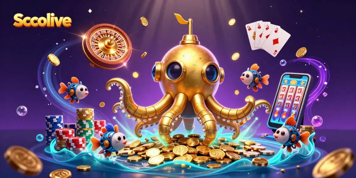 Socolive offers an exciting and engaging platform for sports betting, featuring a lively underwater scene.