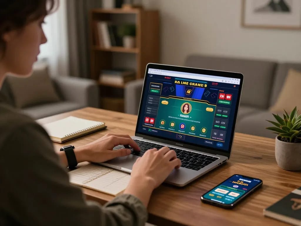 Engaging in live casino games on the 789 platform in a cozy home setting
