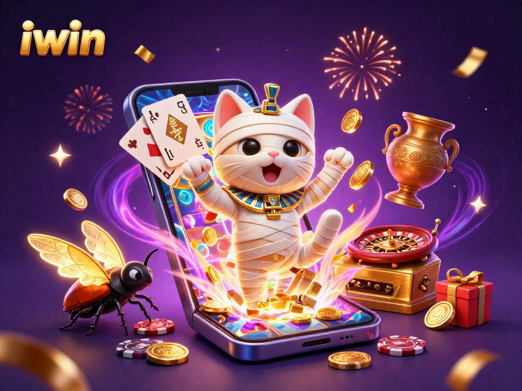 iwin players spinning reels and winning with a dazzling Egyptian casino theme.