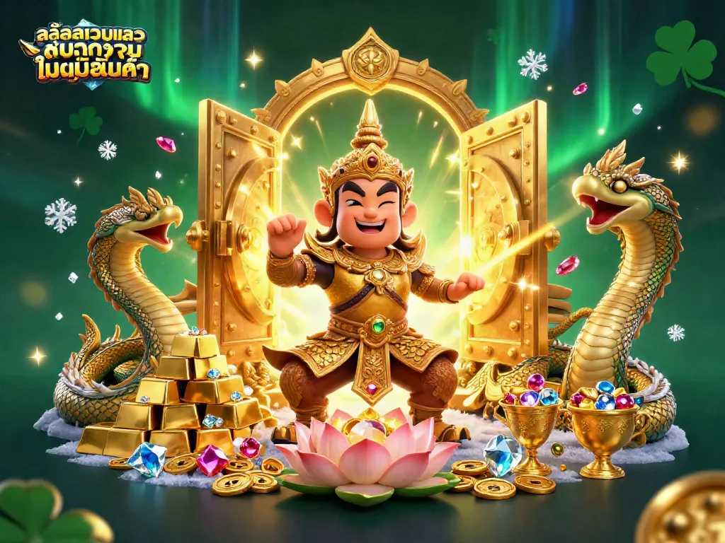 เล่นสล็อตเว็บตรง ฝากถอน ไม่มี ขั้นต่ำ พร้อมการ์เดี้ยนไทยและงูนาคที่มีลายทอง