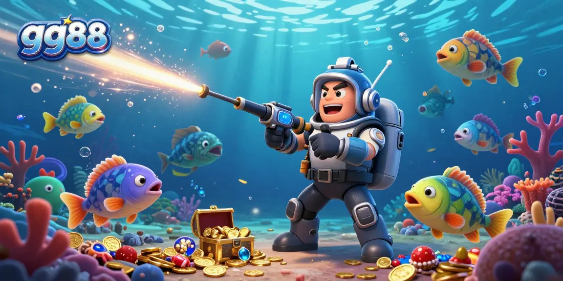 Experience thrilling fish shooting gameplay at gg88 with vibrant underwater elements and engaging characters.