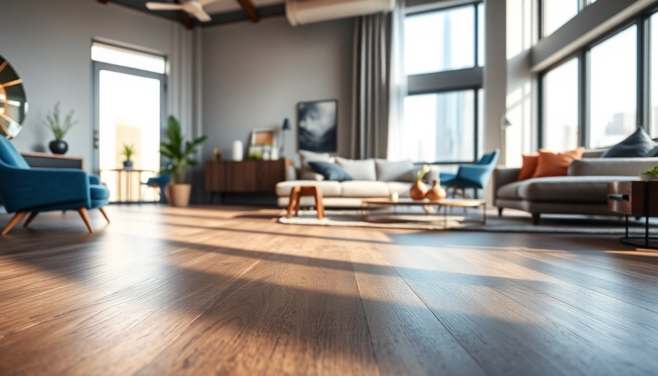 Explore luxury vinyl flooring near me in a stylish Chicago apartment setting.