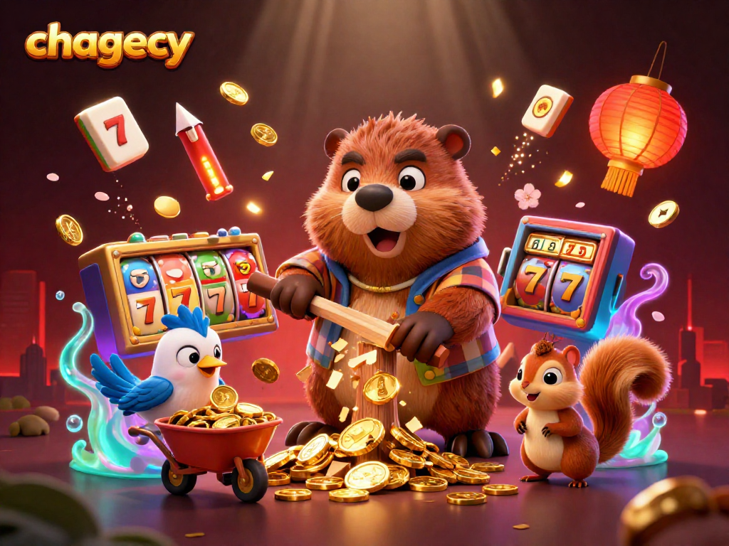 Experience thrilling gameplay at chagency with our fun slots illustration featuring vibrant scenes and characters.