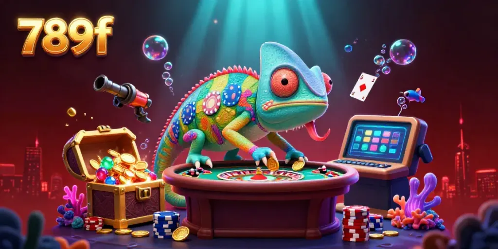 Experience thrilling wins at 789f with a vibrant underwater casino scene showcasing colorful elements.