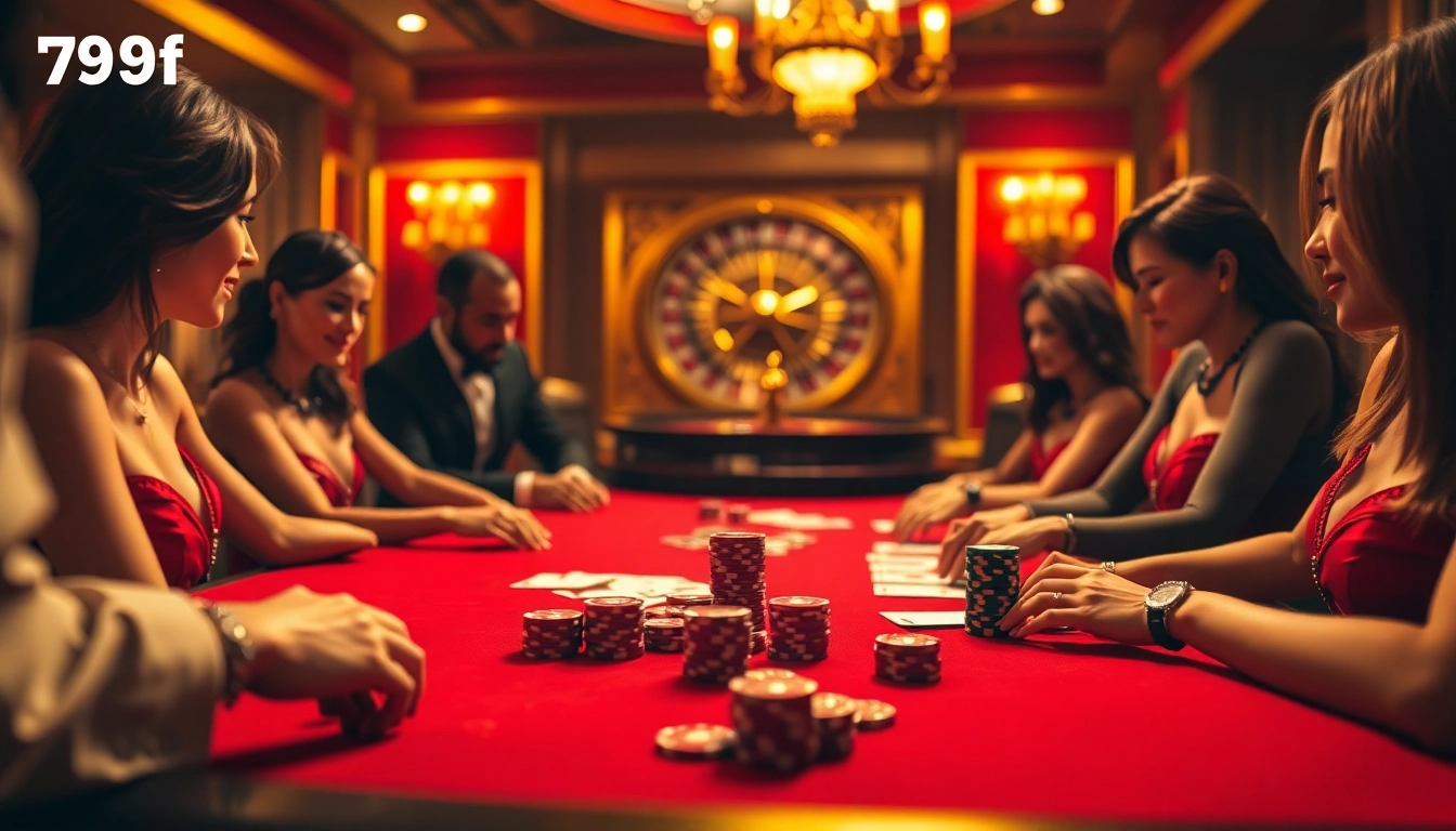 Players high-stakes poker with strategic moves at 789f casino table
