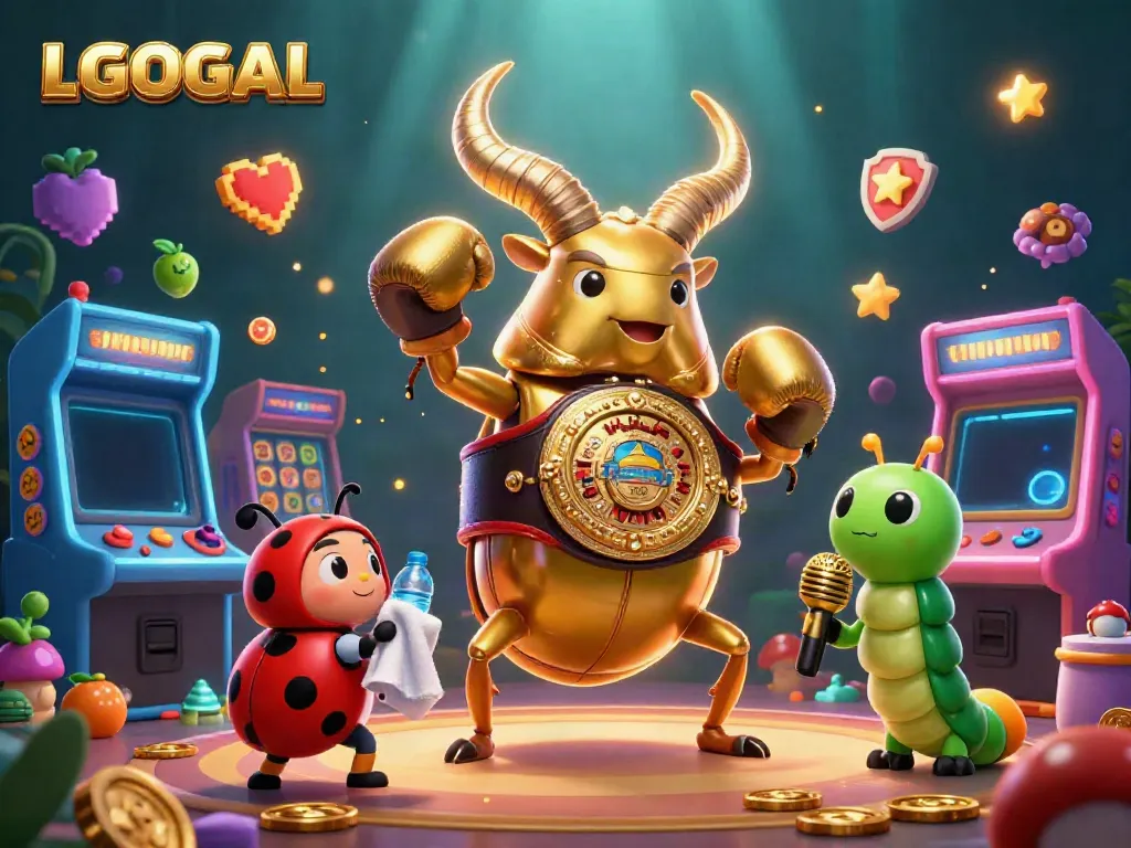 Engage with LGOGOAL’s vibrant casino atmosphere featuring colorful 3D game elements and unique characters.