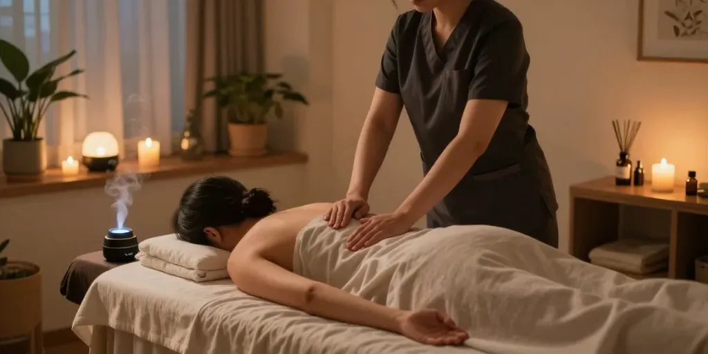 Experience 서울출장안마 in a tranquil home spa with professional massage therapy.