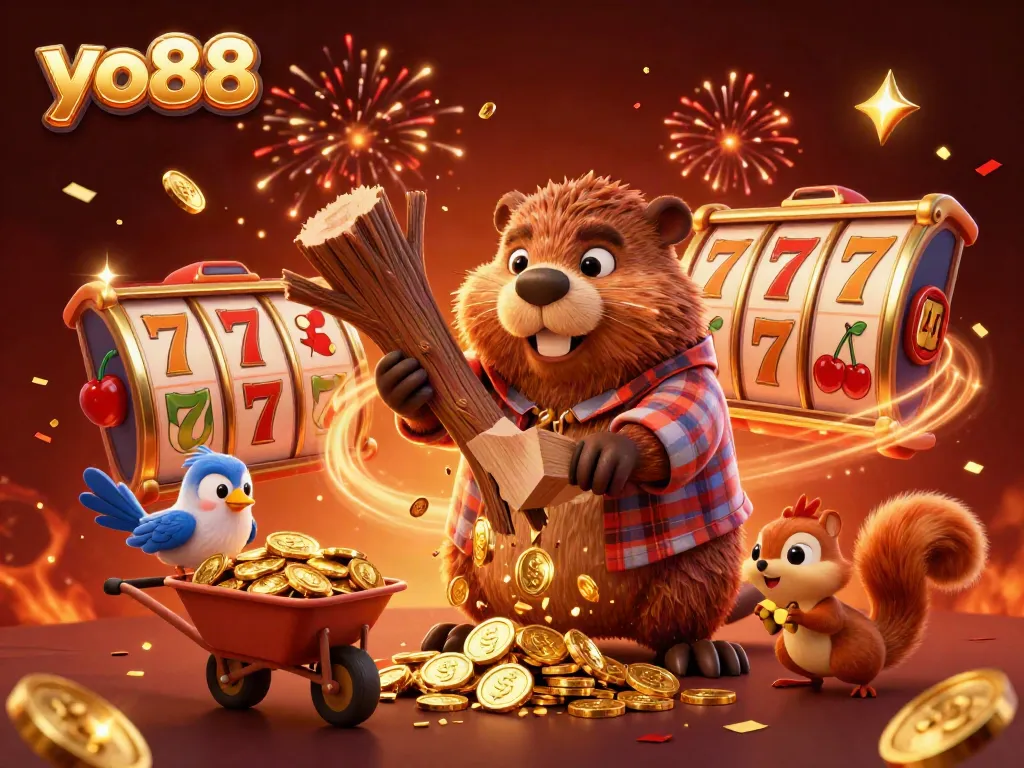 Spin to win with yo88 in this vibrant, immersive 3D casino gaming scene filled with excitement.